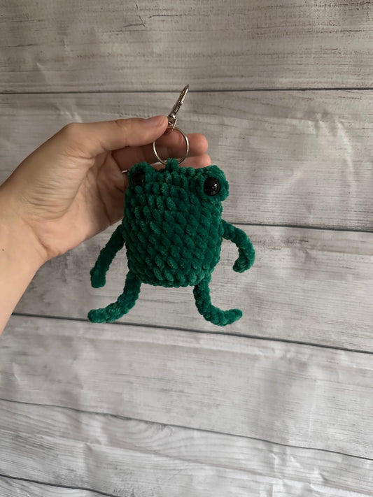 Leggy frog keychain